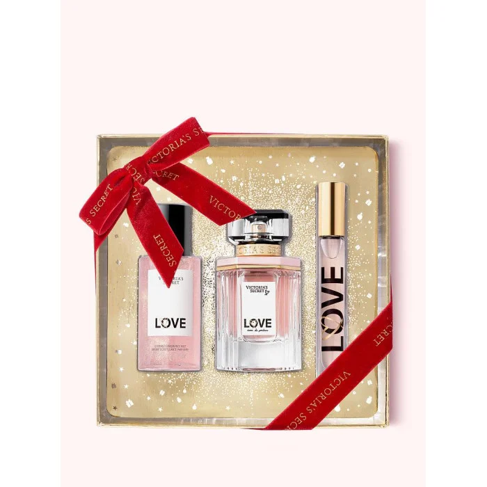 Подарунковий набір Victoria's Secret  LOVE Luxe Fine Fragrance Gift Set